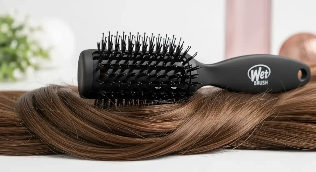 Wet Brush for thick hair detangling