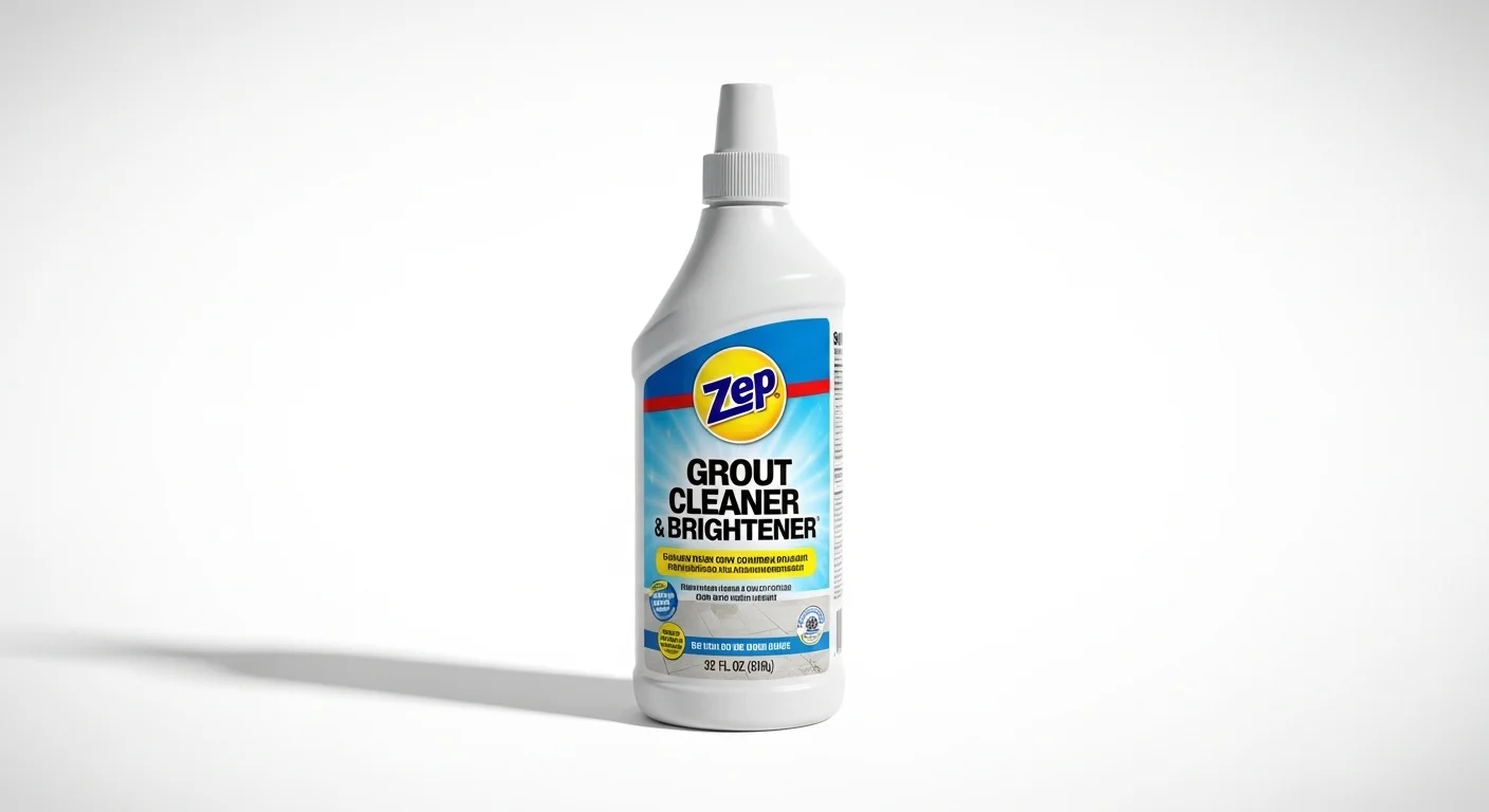 Zep 32 fl oz Grout Cleaner and Brightener bottle close-up on white background
