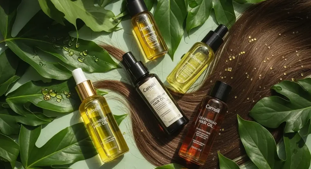 Collection of best lightweight hair oils for fine hair
