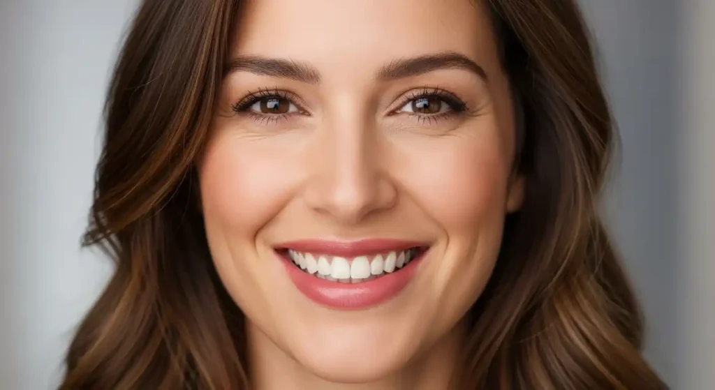 Natural lip flip before and after smile