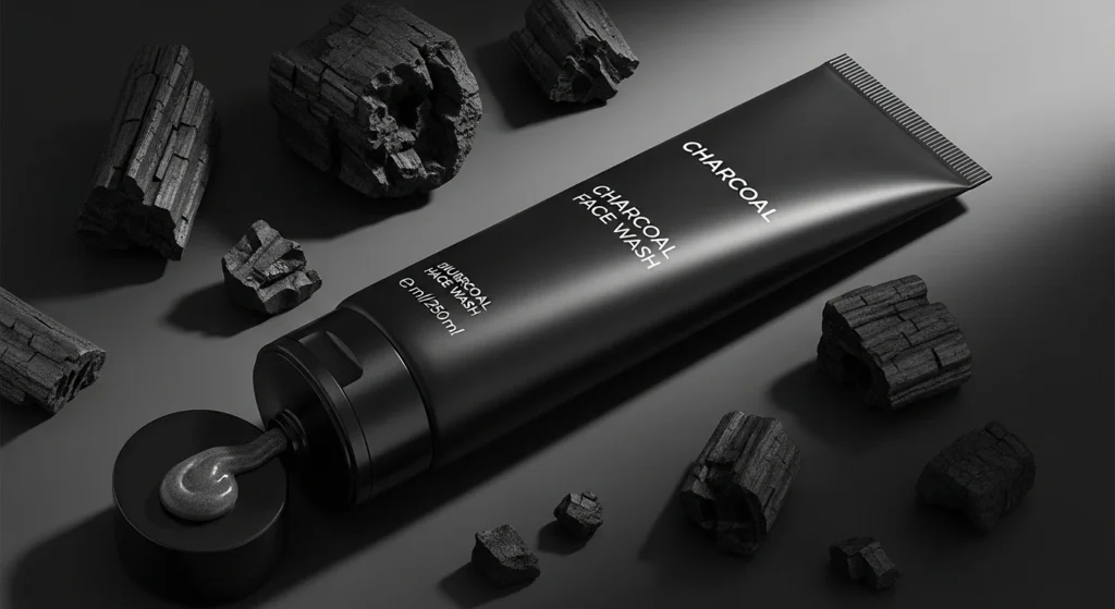 Activated charcoal face wash for men wash deep cleaning pores