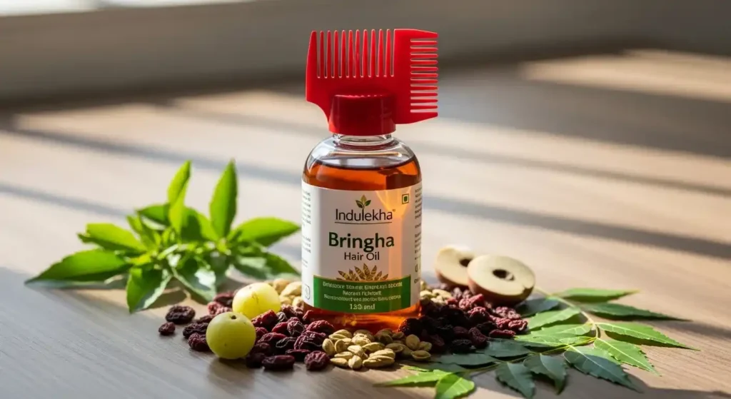 Indulekha Bringha hair oil product info and reviews