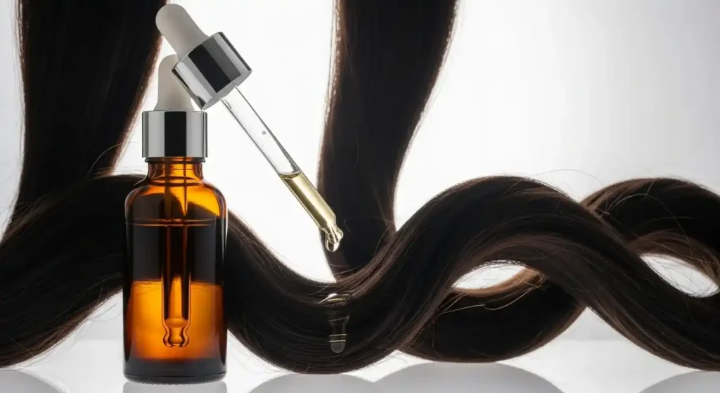 Indulekha hair serum for frizz control and shine