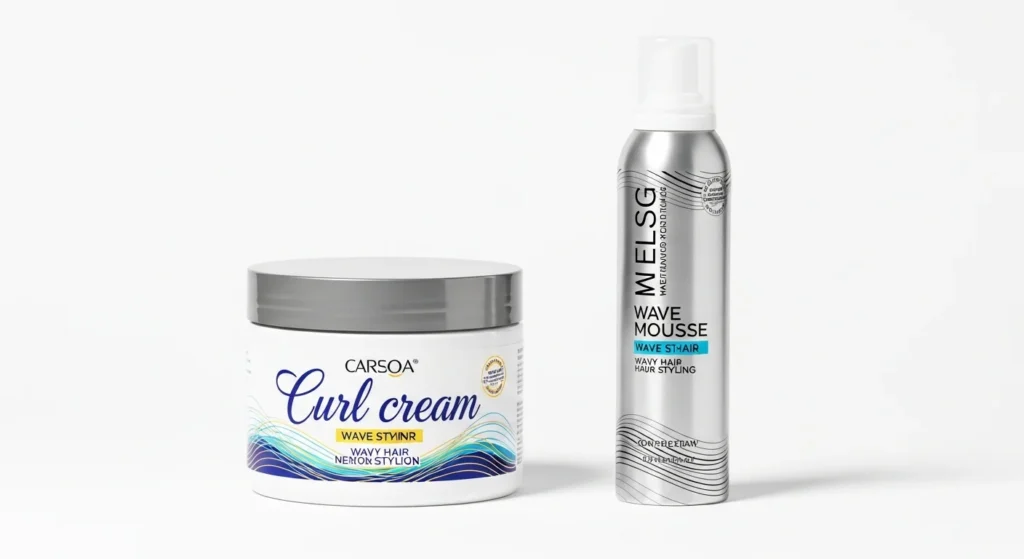 curl cream vs mousse for wavy hair styling products comparison