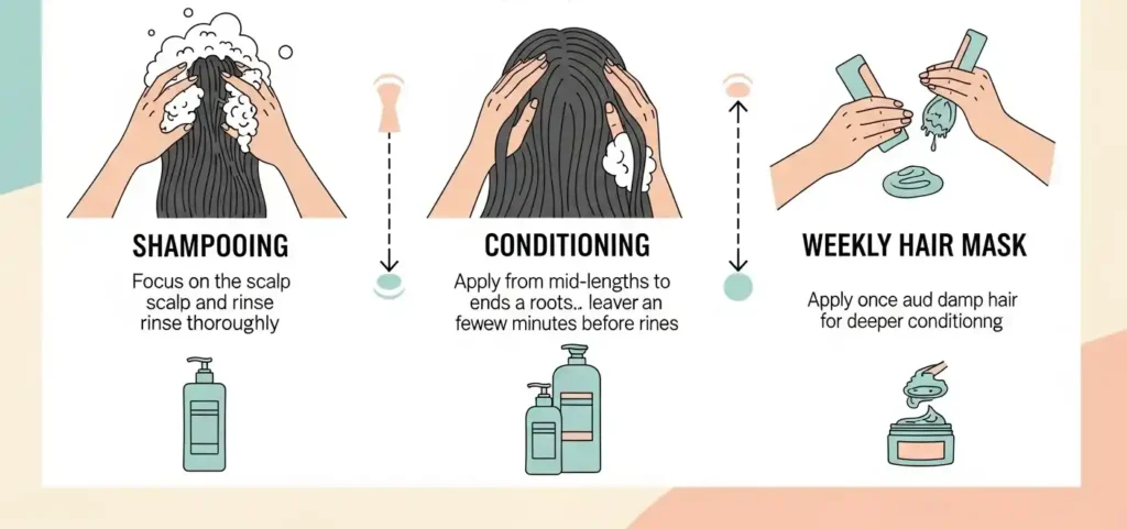 how to use shampoo and conditioner for dry damaged hair
