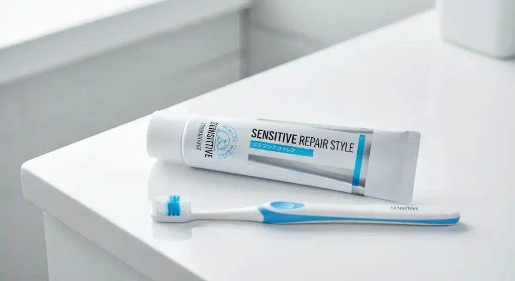 Biorepair toothpaste for sensitive teeth and enamel repair