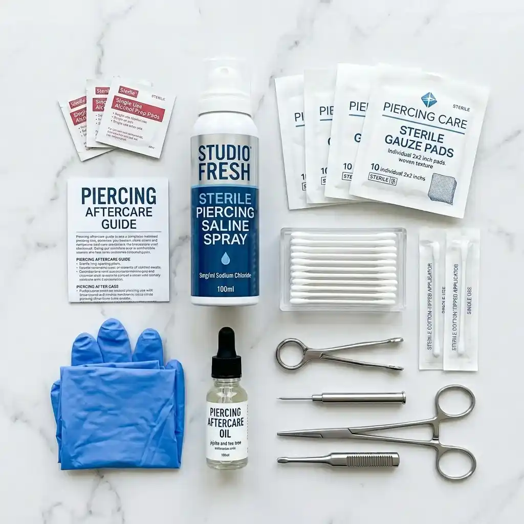 complete piercing cleaning kit
