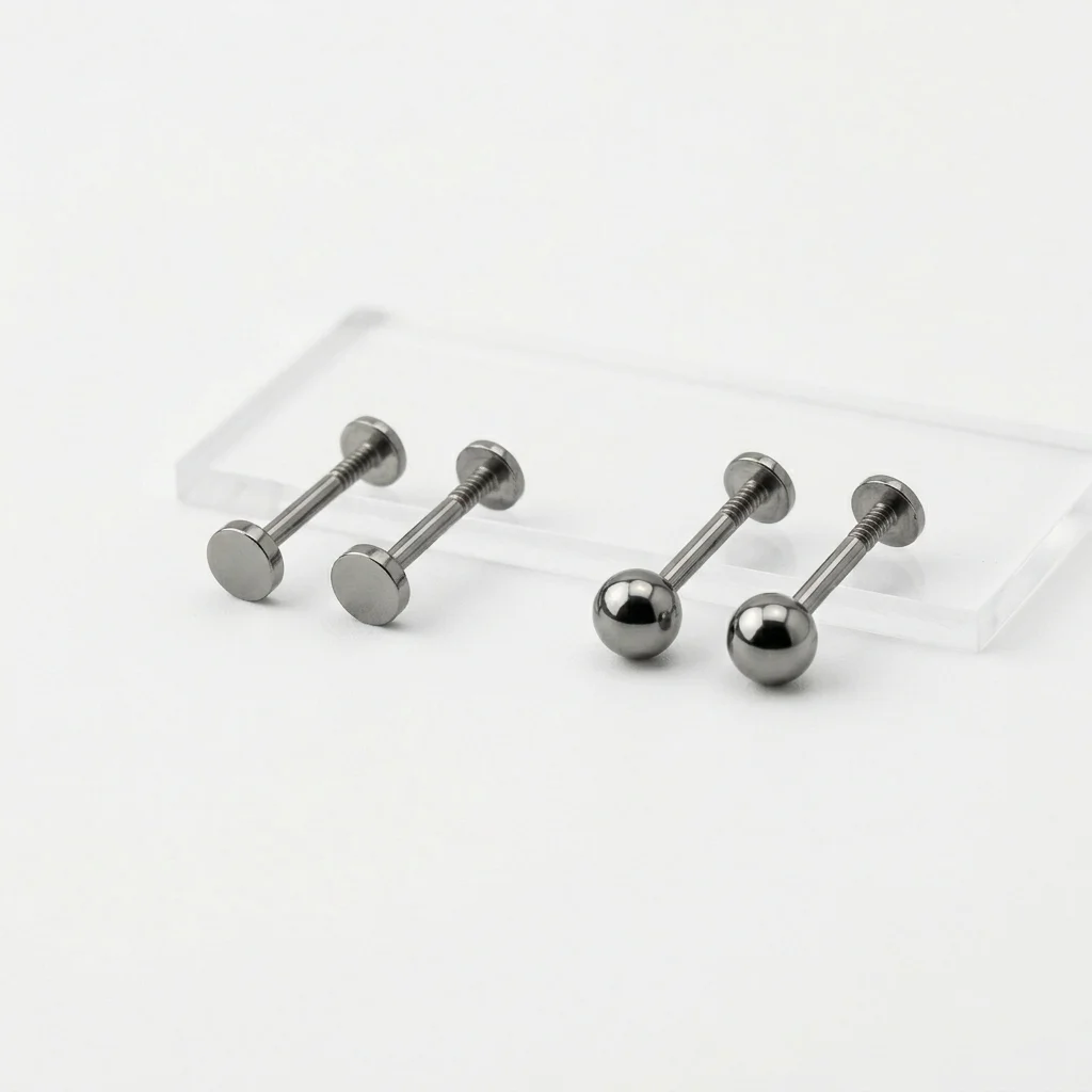G23 titanium cartilage studs for helix piercing