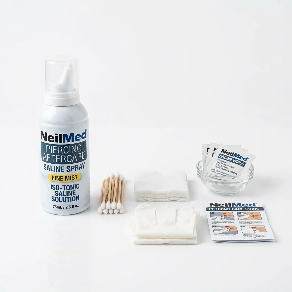 NeilMed saline spray for helix piercing aftercare