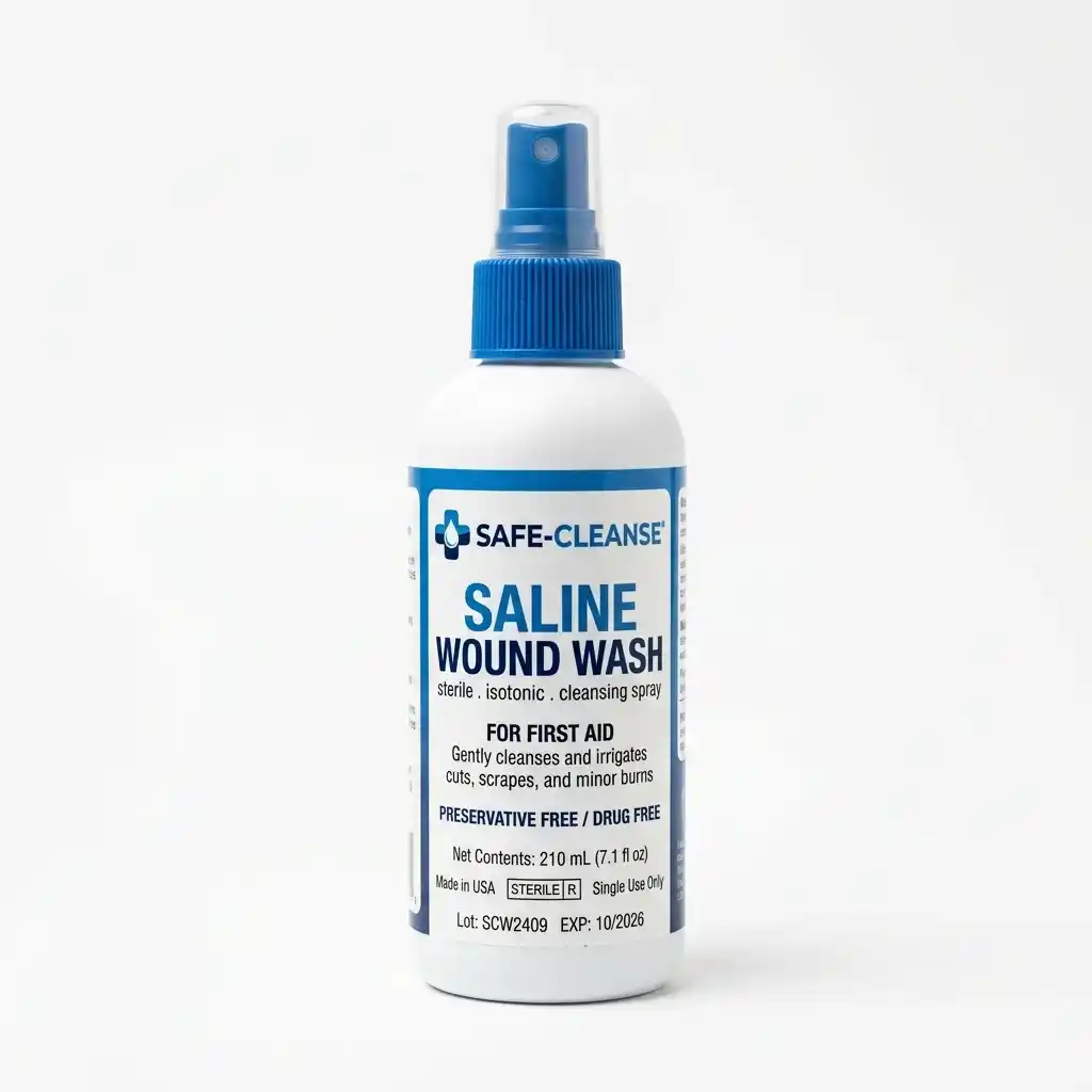 sterile saline wound wash spray