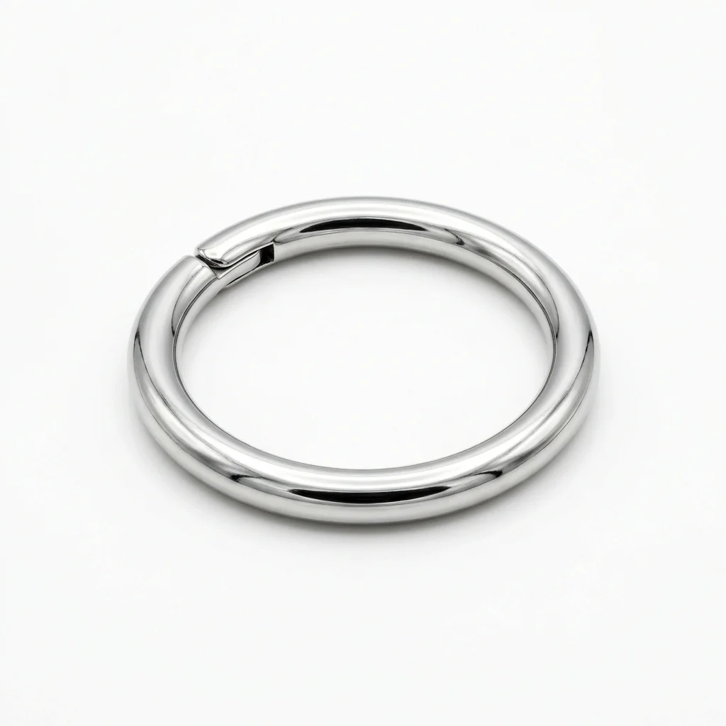 Surgical steel clicker ring for helix piercing