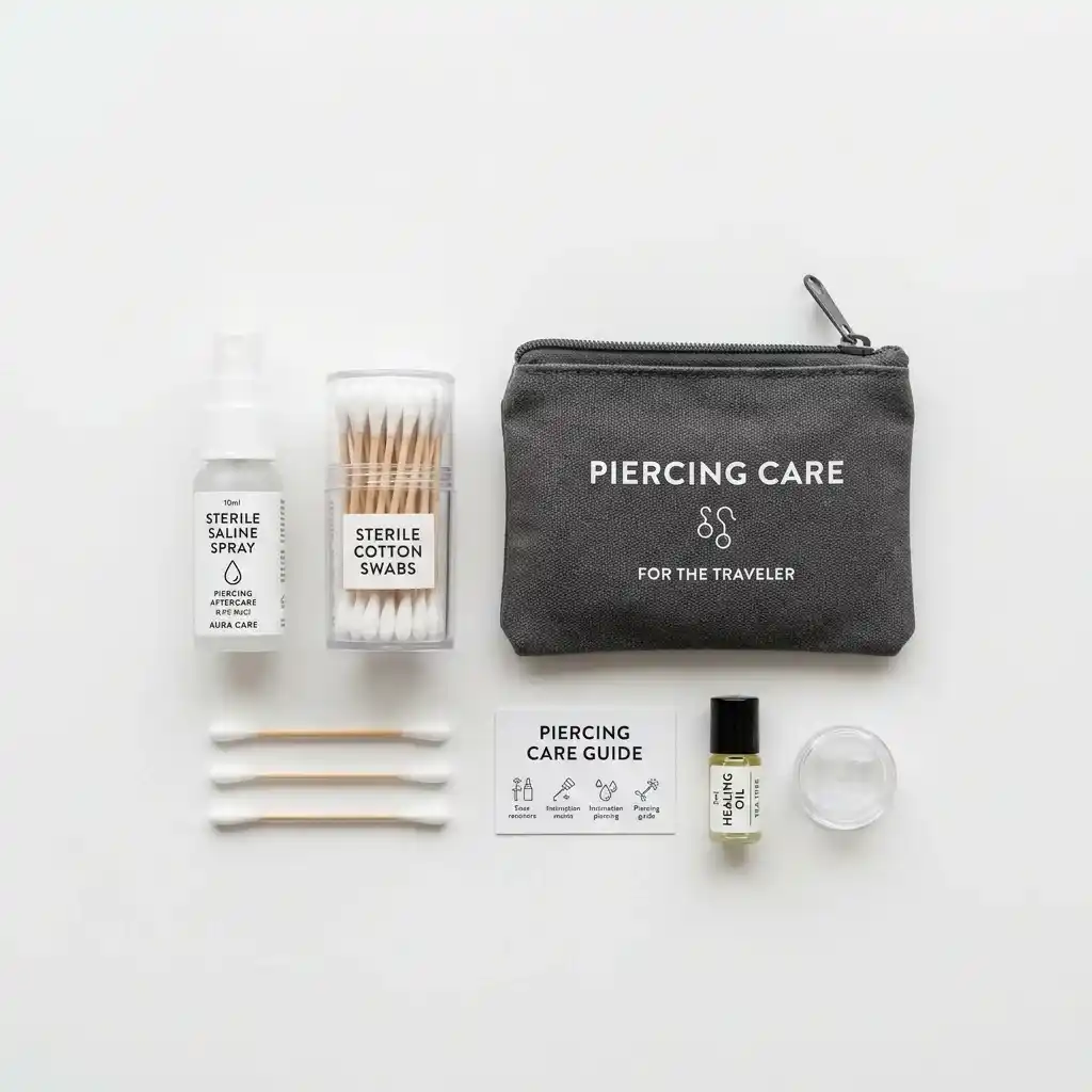 travel friendly piercing care kit