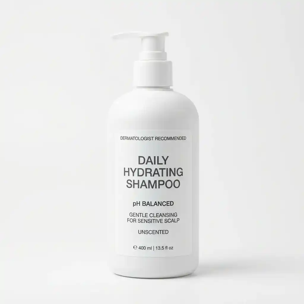 Vanicream Free and Clear shampoo bottle recommended for men with sensitive or eczema-prone scalp