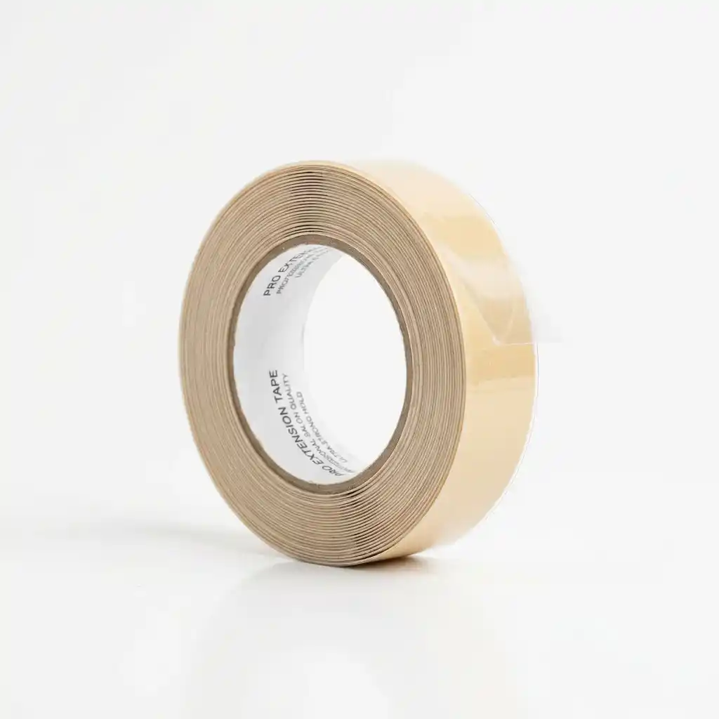 Walker Tape Ultra Hold roll format professional hair extension adhesive tape on white background
