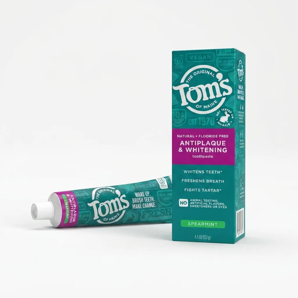 Toms of Maine Whole Care natural peppermint anticavity Best Toothpaste for Canker sores